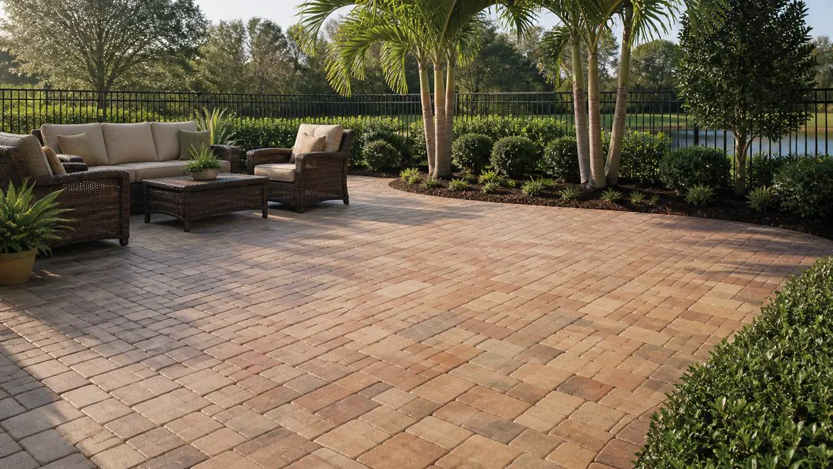Finished project result for Bradenton Paver Sealing